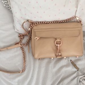 Rebecca Minkoff Mini Mac Rose gold beige tan nude